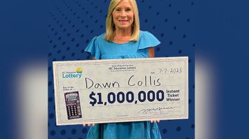 Dawn Collis gana lotería en Gastonia, Carolina del Norte