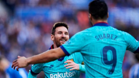 Lionel Messi y Luis Suárez.