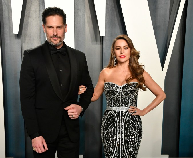 Joe Manganiello y Sofía Vergara en la Vanity Fair Oscar Party de 2020.
