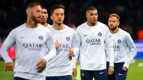 Jugadores del PSG.
