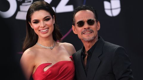 La modelo Nadia Ferreira y Marc Anthony se casaron el mes de enero y ya se convirtieron en padres.