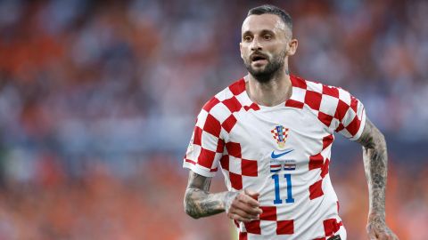 Marcelo Brozovic con la selección de Croacia.