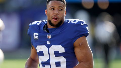 Saquon Barkley, jugador de los New York Giants.