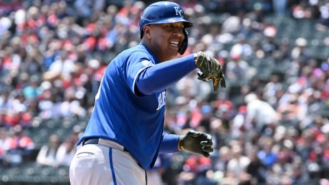 Salvador Pérez durante un encuentro ante Chicago White Sox.