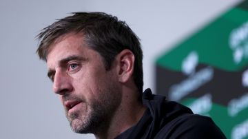 Aaron Rodgers con los New York Jets.
