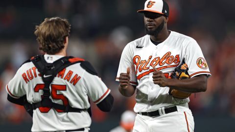 Félix Bautista, cerrador de los Baltimore Orioles.