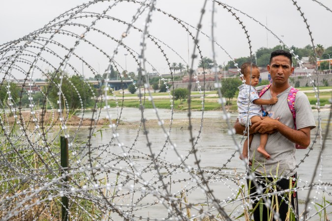 Border Patrol Agents Patrol Near Eagle Pass, Texas