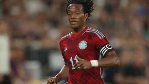 Juan Cuadrado durante un amistoso de Colombia ante Alemania.