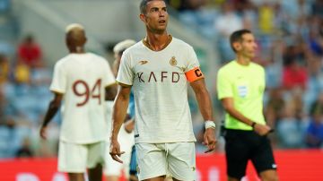 Cristiano Ronaldo durante un amistoso ante Celta de Vigo.