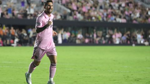 Lionel Messi durante el encuentro ante Atlanta United en la Leagues Cup.