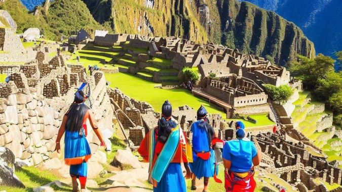 Analizaron muestras de ADN de personas enterradas en los cuatro cementerios de Machu Picchu. (Ilustración BNG / Impremedia)