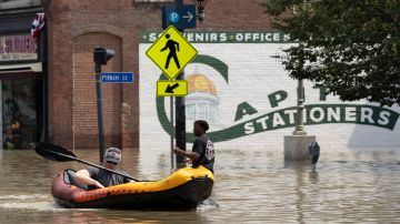Inundaciones en Vermont, julio 2023.