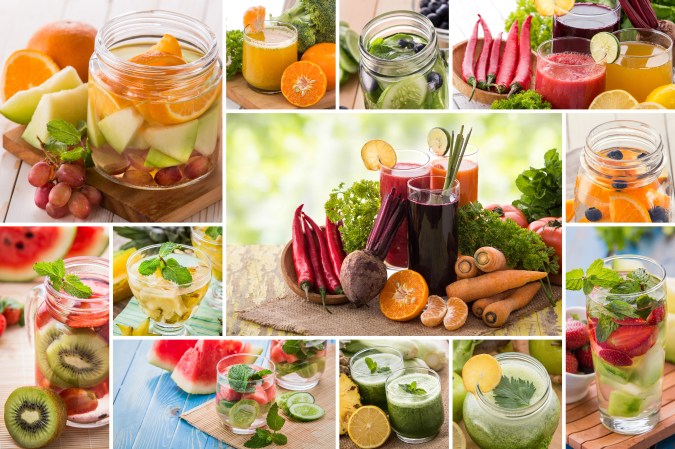 Los vegetales y frutas son alimentos ricos en agua y bajos en calorías