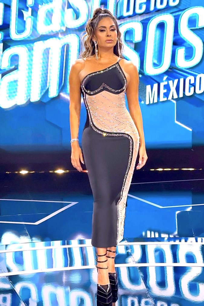 Galilea Montijo muestra los diferentes looks con los que conduce "La Casa de los Famosos México". Fotos cortesía de la producción/México, 28 de julio 2023.