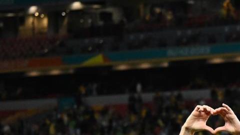 Jugadoras suecas celebran tras llevarse el tercer lugar del Mundial Femenino.