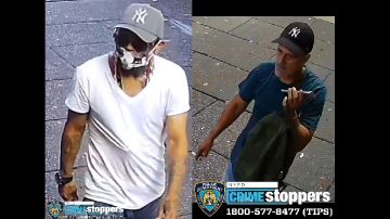 El NYPD publicó imágenes de los dos sospechosos antes del crimen en un intento por encontrar ayuda del público.
