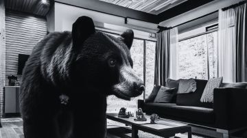 El oso negro ingresó a la casa de Montana a las 3 de la madrugada.