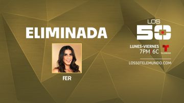Fernanda de La Mora es eliminada de "Los 50".