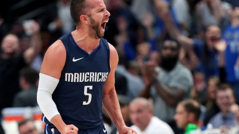 J.J. Barea en un encuentro entre los Dallas Mavericks y los Orlando Magic  en 2019.