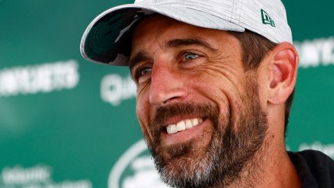 Aaron Rodgers pasó este año a jugar con los New York Jets.