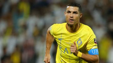 Cristiano Ronaldo se muestra satisfecho luego de marcar en la Champions League árabe.