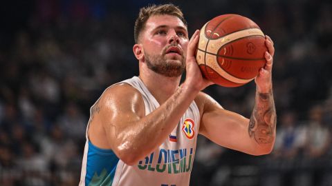 Luka Doncic, el mejor jugador de la fase de grupos de la Copa Mundial de Baloncesto.