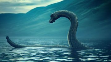 Ilustración del monstruo del Lago Ness.