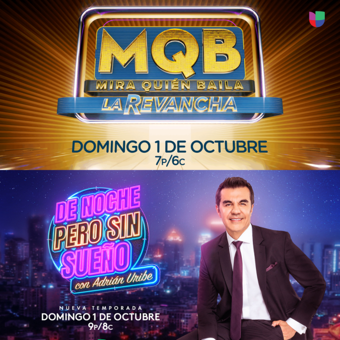 El próximo 1º octubre tendremos también el estreno de "De Noche pero sin Sueño" con Adrián Uribe. / Foto Cortesía de TelevisaUnivision.