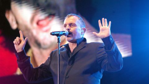 El cantante español Miguel Bosé.