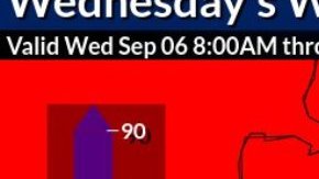 Pronóstico para hoy 6 de septiembre 2023.