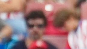 Yangel Herrera (C), centrocampista venezolano del Girona FC durante el encuentro ante el Mallorca.