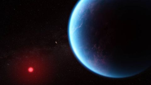 Así es cómo podría verse el exoplaneta K2-18 b según datos científicos. NASA