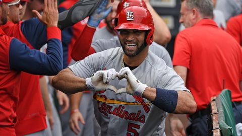 Albert Pujols durante un encuentro con St. Louis Cardinals.