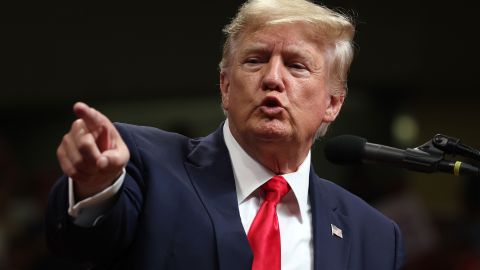 Former President Trump Campaigns With House Candidate Sarah Palin And Senate Candidate Kelly Tshibaka In Anchorage, Alaska