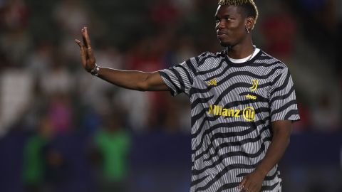 Paul Pogba durante un encuentro ante AC Milan.