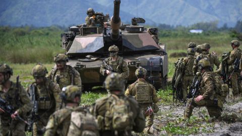 Tanques A1 Abrams estadounidenses.