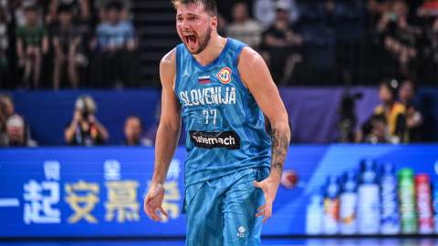 Luka Doncic, jugador de la selección eslovena.