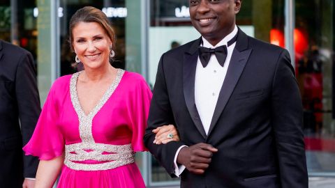 La princesa Martha Louise de Noruega y su prometido estadounidense, Durek Verrett.