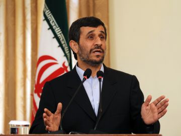 Visiting Iranian President Mahmoud Ahmad