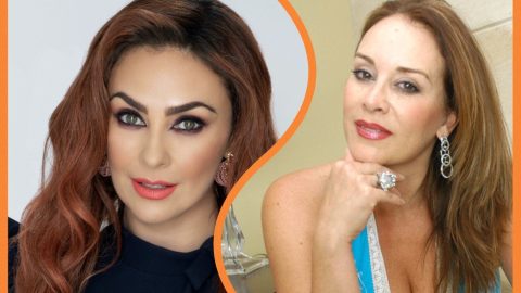 En la imagen aparecen Aracely Arámbula y Lina Santos.