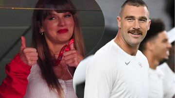 En la imagen aparecen Taylor Swift y Travis Kelce, la pareja del momento y no sólo de la NFL.