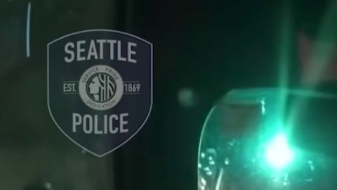 Imagen de la Bodycam de un policía de Seattle. Seattle Polic
