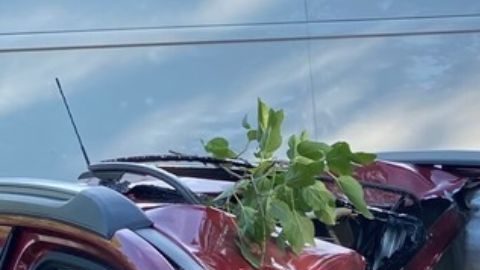 Imágenes del accidente en una autopista de Indiana. Indiana State Police