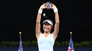 La estadounidense Katherine Hui, campeona junior del US Open 2023.