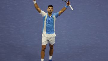 Novak Djokovic, primer finalista del US Open, tras derrotar al estadounidense Ben Shelton.