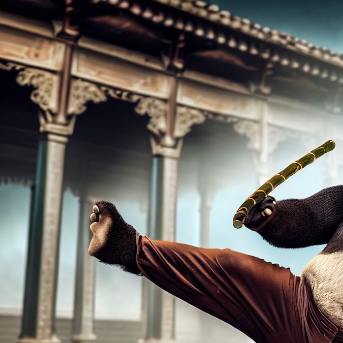 Variante de cómo luciría "Po". (Creado con Bing IA)