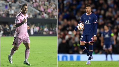 Lionel Messi y Kylian Mbappé.