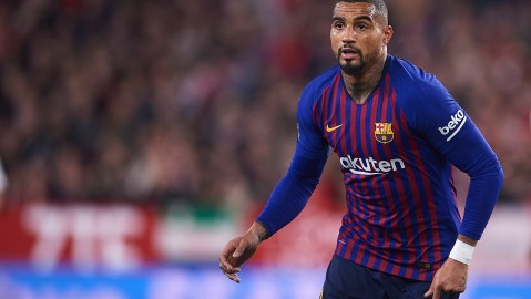 Kevin-Prince Boateng en su etapa con el FC Barcelona.