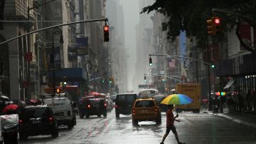 Tormenta y lluvia en NYC