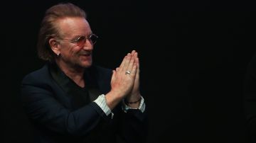 Bono, líder de la legendaria banda U2